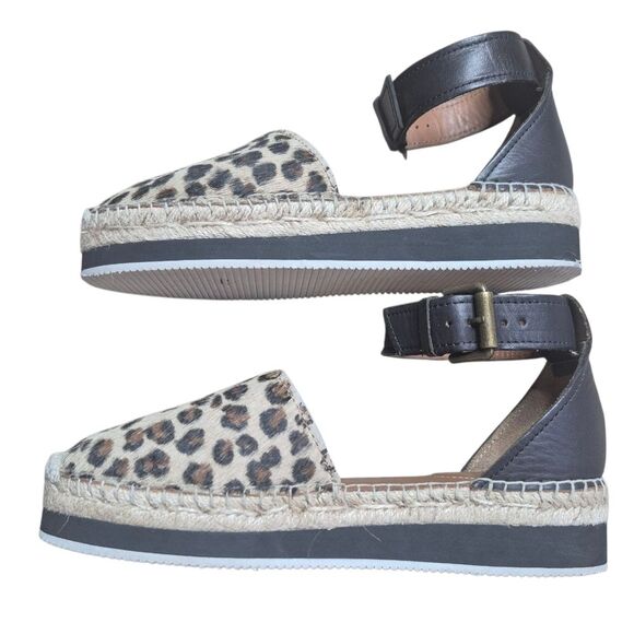 See By Chloe Leopard Print Espadrille Sandal Quiet Luxury Size EU 38 US 8 - Picture 4 of 10